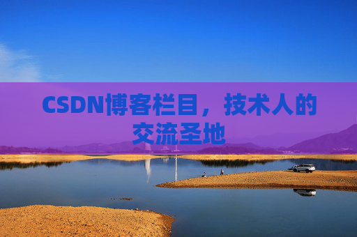 CSDN博客栏目，技术人的交流圣地